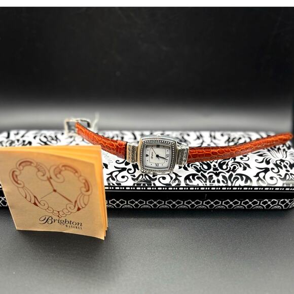 Brighton Toulouse W3130 Womens Reversible Brown Black Leather Strap Watch NIBWT main image 15